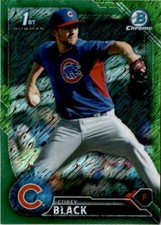 2016 Bowman #BCP39 Corey Black Chrome Prospects Green Shimmer Refractor #/99