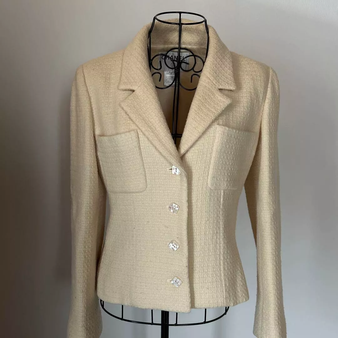 cream chanel jacket