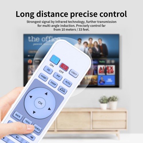 W1080 Remote Control For BenQ Projector W1050 W1110 W1075 W2000 HT2550 W1090 - Picture 7 of 7