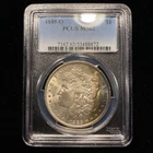 1885 O Morgan Silver Dollar $1 PCGS MS62 Old Uncirculated Gem BU Toned