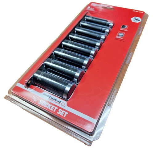 Milwaukee 49-66-4419 3/8" Drive Deep Impact Socket Set 6 Point 8Pc 5/16" - 3/4" - Picture 3 of 8