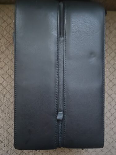 Weinflaschentragetasche - schwarzes Leder mit Reißverschluss - für 2 Flaschen - Bild 4 von 10