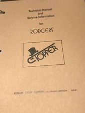 Technical Manual Rodgers Topper 230, A778 Installation, Marquee 327 Olympic 333
