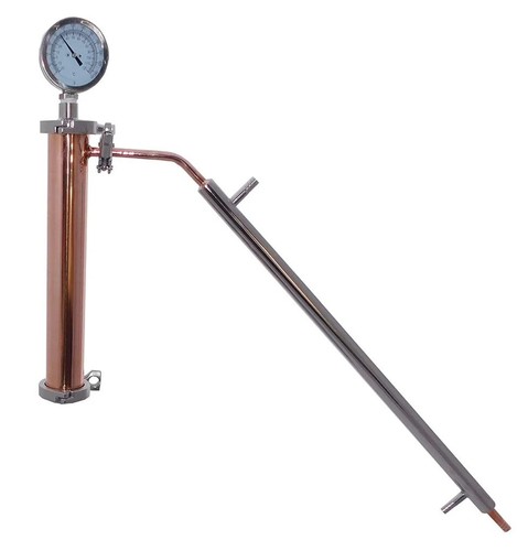 2" Copper and Stainless Whiskey Column