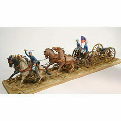 Lindberg 70350 Civil War Union Army Horse Drawn Field Artillery Kit 1