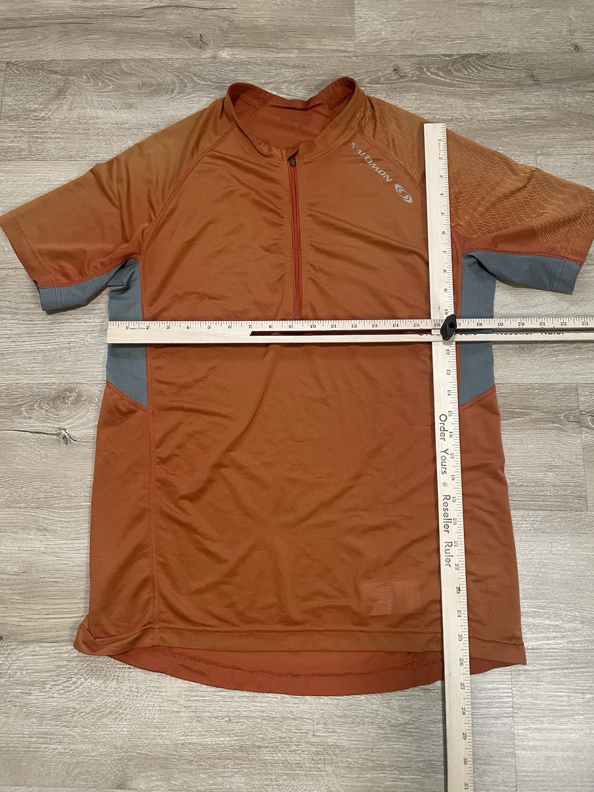 Maglia ciclismo Salomon uomo taglia L arancione pelle avanzata activeDry X tatic 1 2 zip