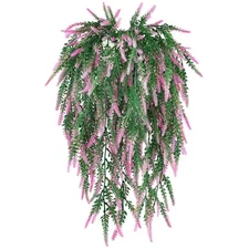 6Pcs (Each 30.7'') Artificial Lavender Bouquet Fake Hanging Vines Plants for ...