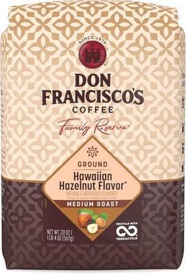 Hawaiian Hazelnut Ground Coffee, Medium Roast   100% Arabica, Flavored Coffee,