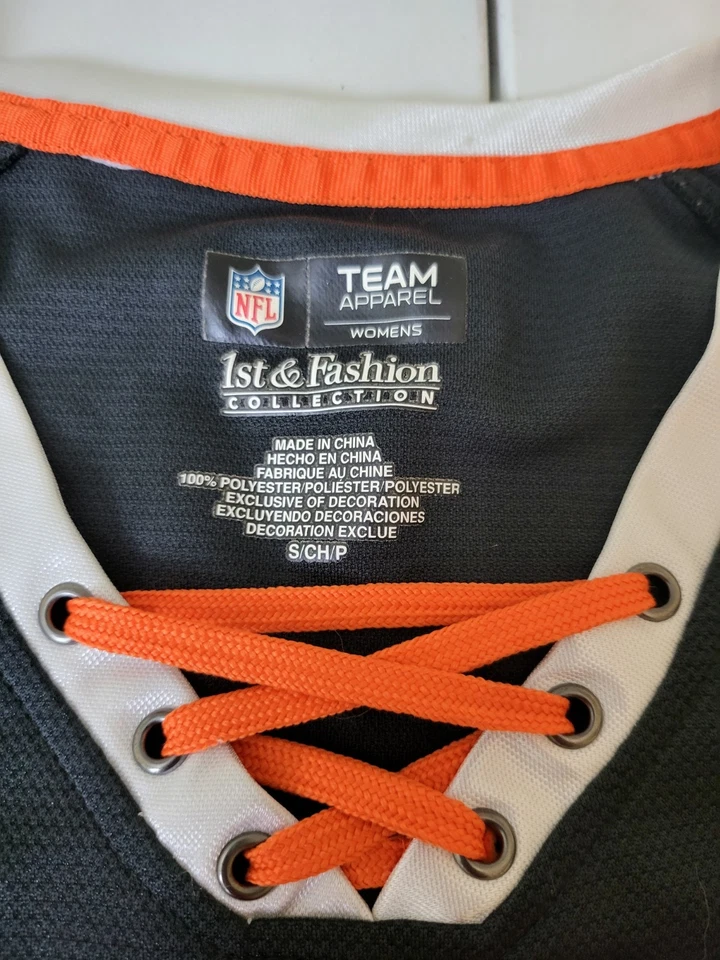 Women Jersey Shirt size SMALL Cincinnati Bengals Sequin NFL 1st & Fashion - Image 3 of 4