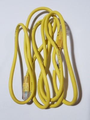CAT5E Yellow 7FT Internet Ethernet Cable Network Connection WIFI Wire Cord