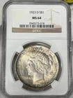 1923-D $1 Peace Dollar NGC MS64 90% Silver Denver One US Coin BETTER DATE!