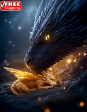 5D Dragon Diamond Painting Kits for Adults, Dragon Diamond Art Kits for Adults B