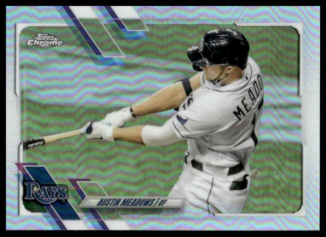 Austin Meadows 2021 Topps Chrome #45 Refractor Tampa Bay Rays