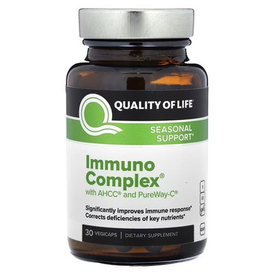 2 X Quality of Life Labs, Immuno Complex, 30 Vegicaps