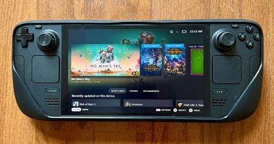 #ad #ad Steam Deck OLED 1TB Valve Black w charger cases dock MicroSD extras $499.00