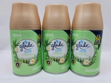 3 Glade Automatic Spray Refill Bamboo & Waterlily Bliss Air Freshener