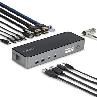 StarTech DK30C2DPEPRN USB-C Docking Station 140W Triple 4K Display