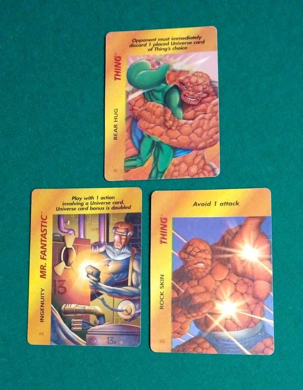 1995 Marvel Over Power Card Game "THING RockSkin"