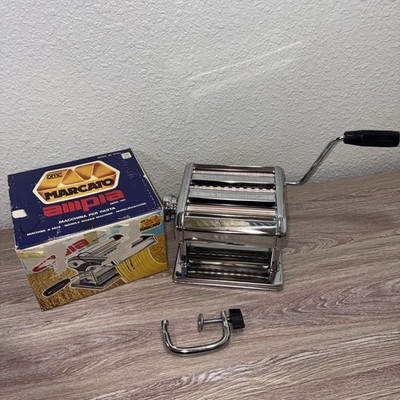 Marcato Ampia 150 Deluxe Pasta Machine Chrome Steel - Made in Italy Vintage