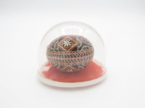 Vintage Ukraine Decorate Egg, 1979, Gateway Canada, World Trade Club, San Fran