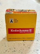 KODAK Kodachrome II Movie Film - Type A Double 8mm - 25 ft Roll - Expired 1974