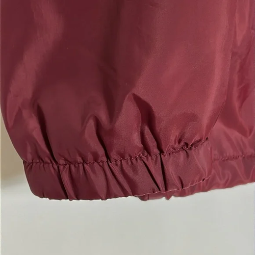 Vans Men's Size Small Maroon Jacket Logo Graphic Back Snap Front Windbreaker - Picture 8 of 15