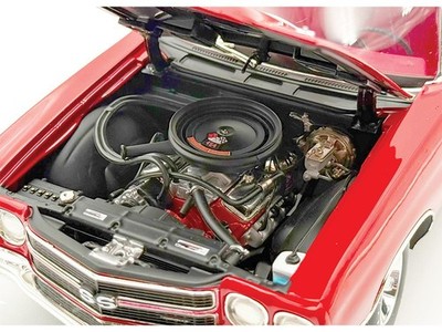 1970 CHEVROLET CHEVELLE SS 454 LS6 CRANBERRY RED 1/18 DIECAST BY
