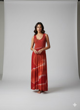 Womens Plus Size Curve Abstract Print Maxi Elasticated Dress Upto UK SIZE 22 P1