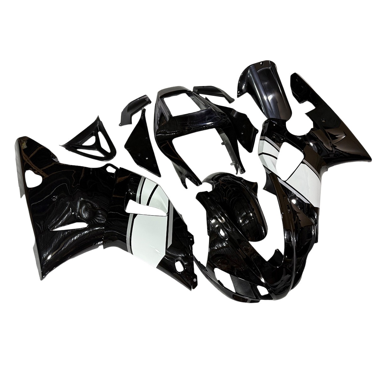 Black White ABS Fairings For Yamaha YZF1000 R1 1998 1999 98 99 Bodywork Plastics