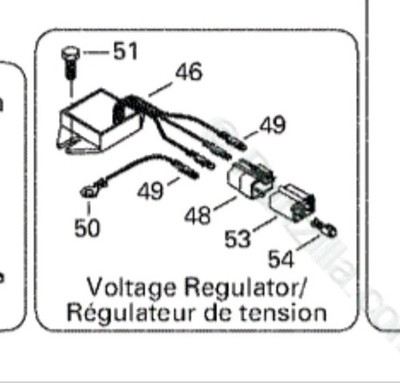 Ski-Doo OEM Voltage Regulator | 515175546 | Skandic 500F & MX Z 2000 2002