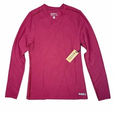 NWT NOBULL Long Sleeve Waffle V-Neck Size XS