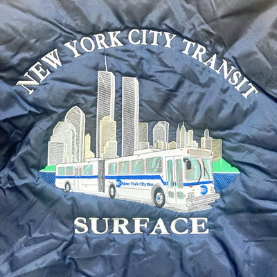 #ad #ad RARE VTG MTA TRANSIT NYCTA NEW YORK SURFACE BOMBER JACKET UNIFORM W TWIN TOWERS $500.00