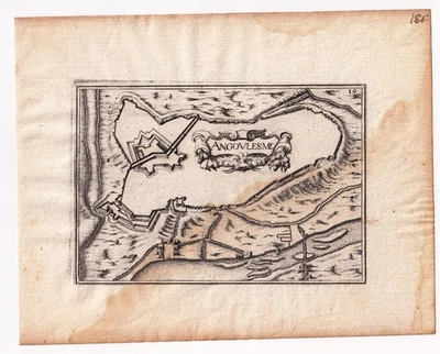 Carte Géographique XVIIe Angoulême Charente Angoumois Christophe Tassin 1634 - Photo 1/4