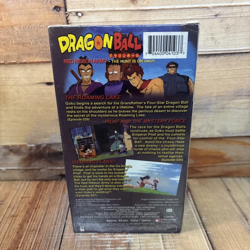 Dragon Ball Red Ribbon Army The Hunt Is On VHS Partially Sealed W/ Trading Cards - Image 2 of 4