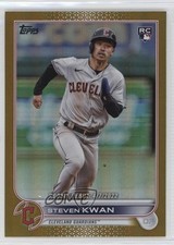 2022 Topps Update Rookie Debut Gold Foil Steven Kwan #US54 0qn