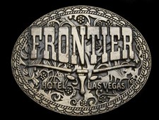 MI11130 VINTAGE 1970s  FRONTIER HOTEL LAS VEGAS  BELT BUCKLE