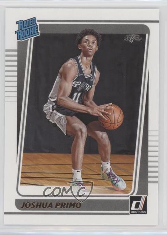 2021-22 Panini Donruss Rated Rookie Joshua Primo #212 9mb