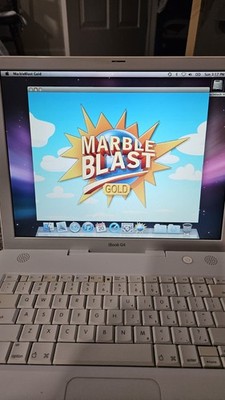 Vintage Apple iBook G4 1.42 GHz 60GB HDD 1 GB RAM A1134 14.1'' PowerPC w/ Charger