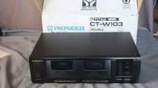 Vintage Pioneer CT-W103 Dual Double Stereo Cassette Tape Deck W Box  Manual