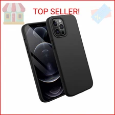 JETech Silicone Case for iPhone 12 Pro Max 6.7-Inch, Silky-Soft Touch Full-Body 