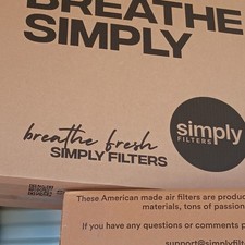 Simply 18x20x1 Air Filter, MERV 8, 6 Pack, For Home AC Furnace 18x20x1, White