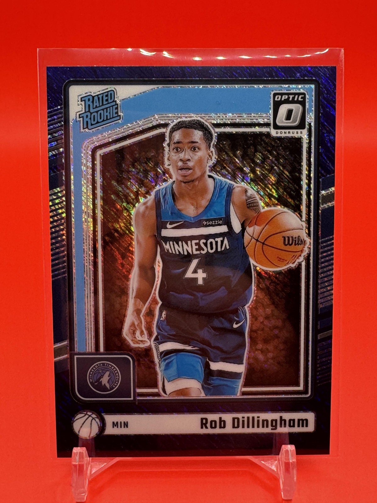 2024-25 Donruss Optic #259 Rob Dillingham Purple Shimmer