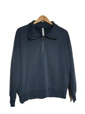 Athleta Fleece 1/4 Zip Sweatshirt SPRUCE GREEN Medium