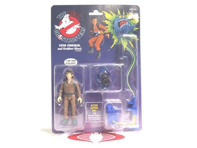 The Real Ghostbusters Action Figure PETER VENKMAN RETRO Kenner (Crack in BUBBLE)