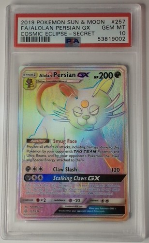 Alolan Persian-GX graded PSA 10 for sale on eBay