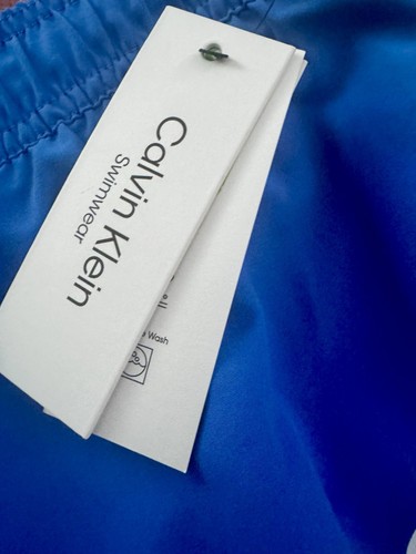 Calvin Klein Swim Trunks Blue Swim Shorts with Logo - Men's Size XXL - Bild 5 von 6