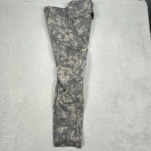 J Brand Trooper Cargo Pants Mens 34 Gray Camo Military Style 100% Cotton USA - Picture 9 of 20
