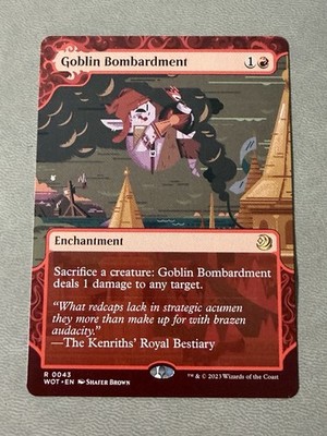 MTG TCG Wilds of Eldraine: Enchanting Tales Goblin Bombardment 0043 Regular NM