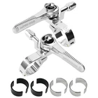 DIA-COMPE ENE CICLO Thumb Shifter Set – 2/3x Front & 8/9/10-Spd Rear, Silver