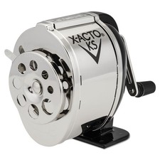 X-ACTO 1031LMR KS Manual Classroom Pencil Sharpener - Black/Nickel New